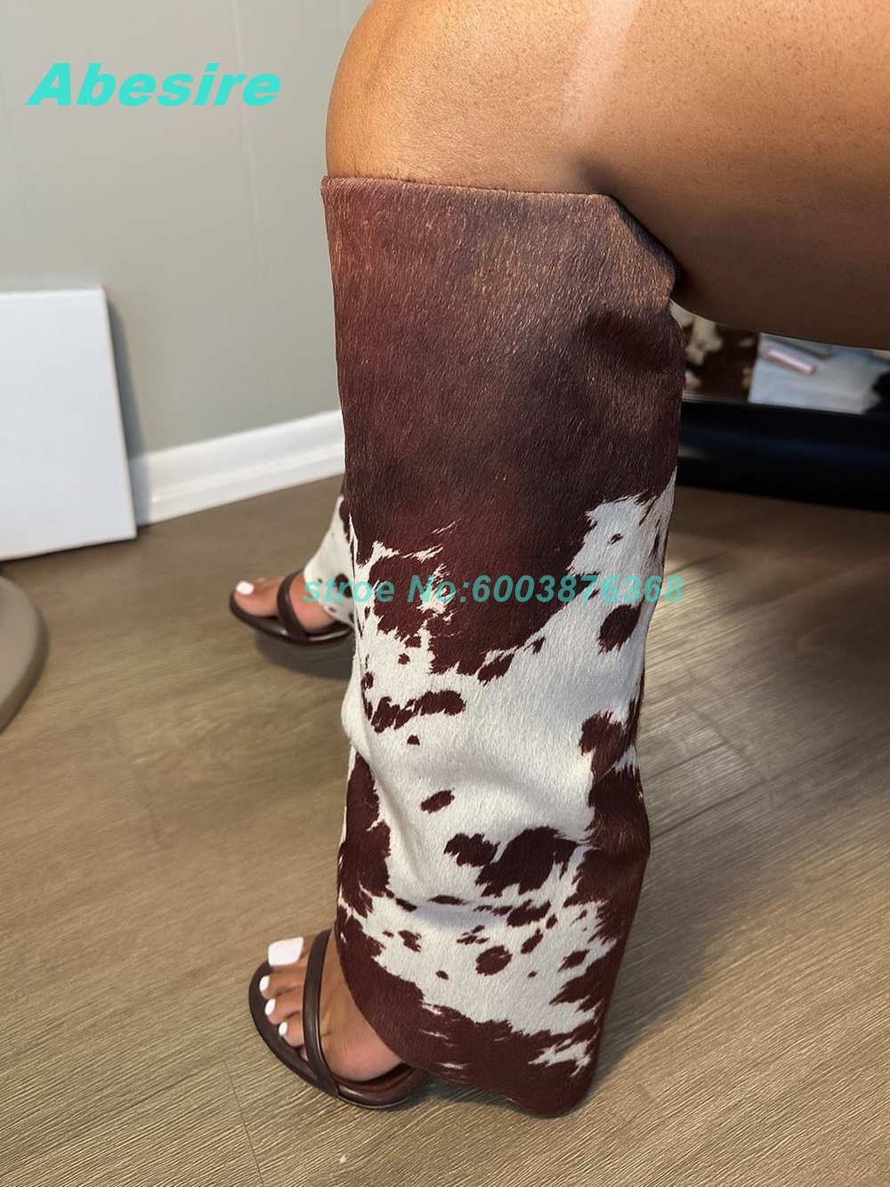 Women'S Fashion Boots - Sepatu Boots Sandal Suede Motif Sapi