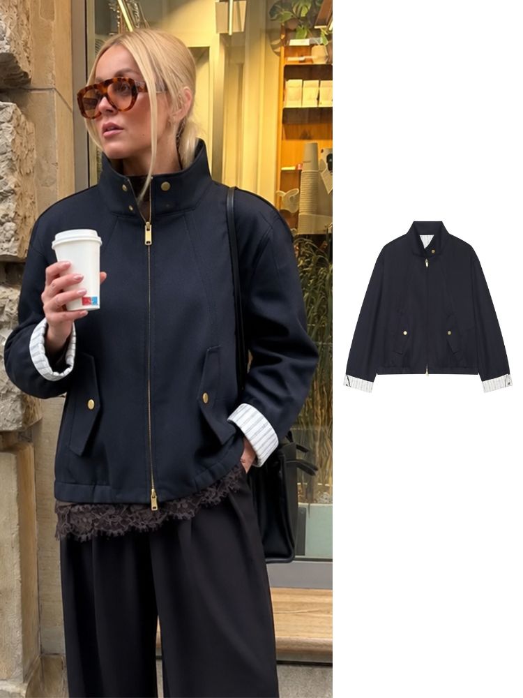 Women'S Fashion Utility Jacket - Jaket Bomber Wanita HH Model Pendek,