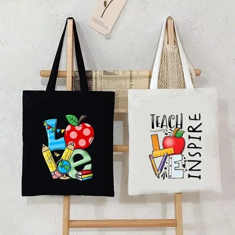 Canvas Tote Bag - Tas Bahu Kanvas Wanita Tas Tangan