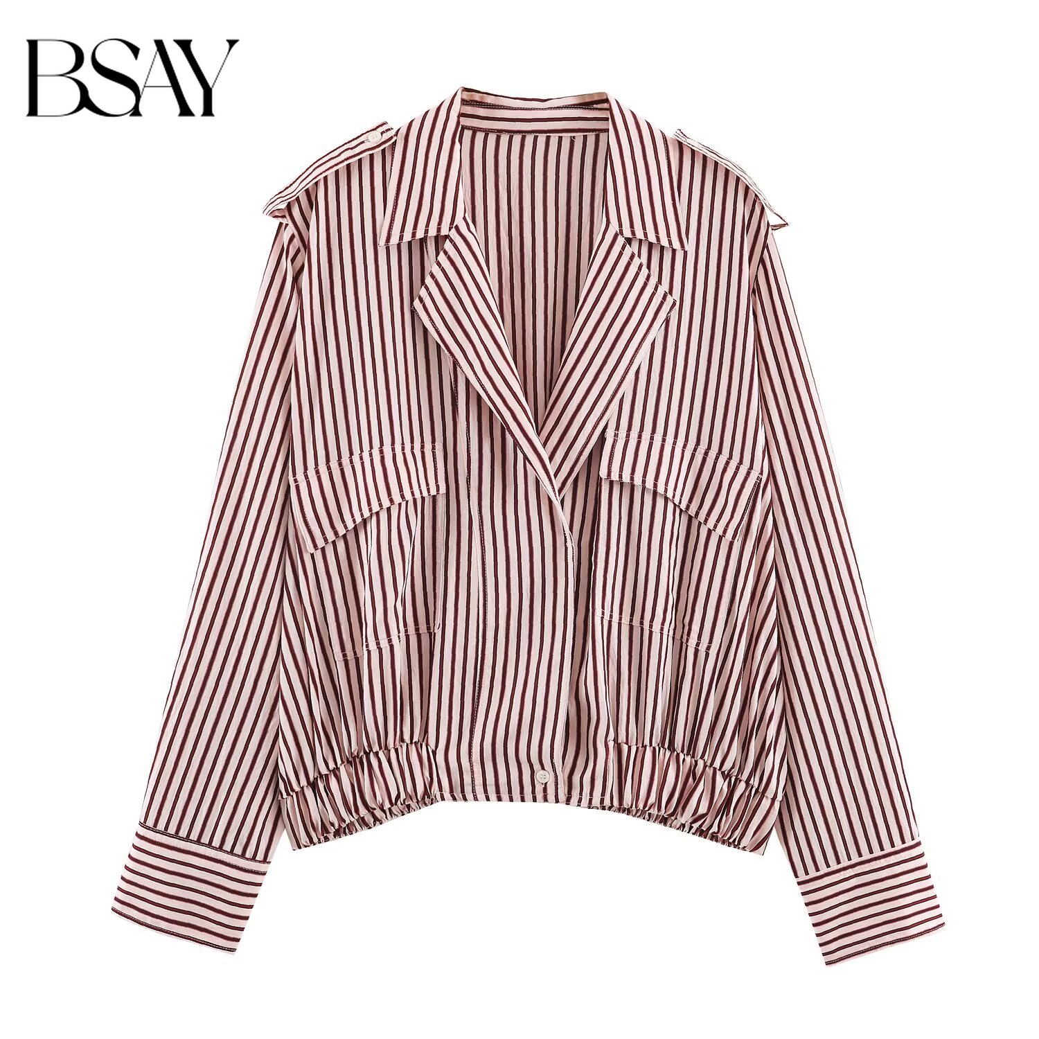 Women'S Fashion Utility Jacket - BSAY 2026 Musim Gugur Baru Jaket