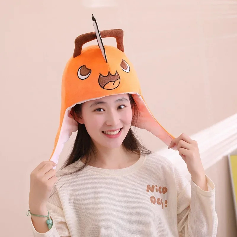 Women'S Fashion Hoodie - Topi Kepala Boneka Cosplay Anime Chainsaw
