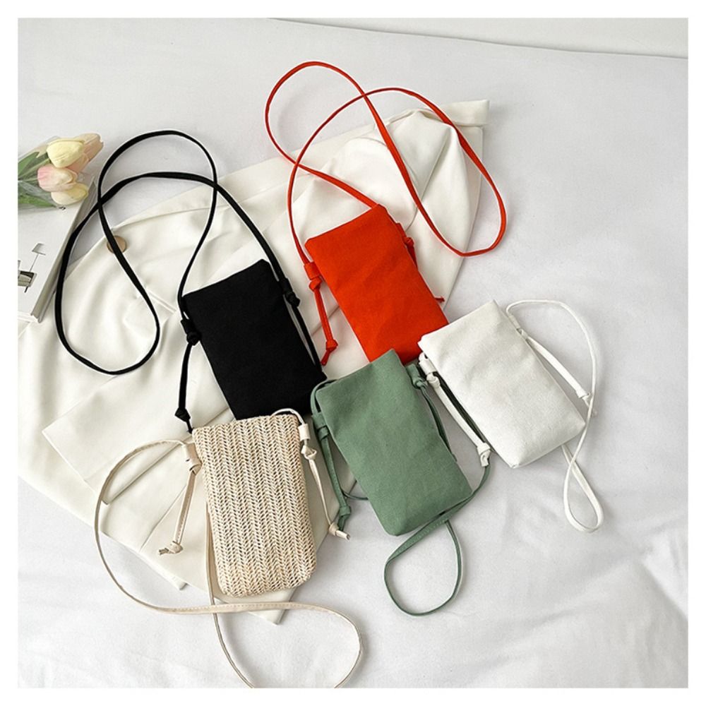 Canvas Tote Bag - Tas ponsel kanvas multifungsi, tas kurir