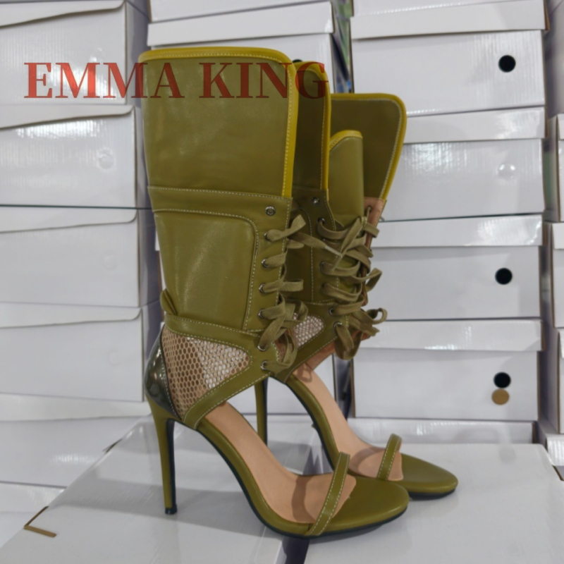 Sandal Hijau Lipat Setinggi Pe - Women'S Fashion Boots ulasan dan harga