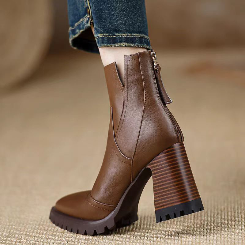 Oulylan Sepatu Wanita Hak Ting - Women'S Fashion Boots ulasan dan harga
