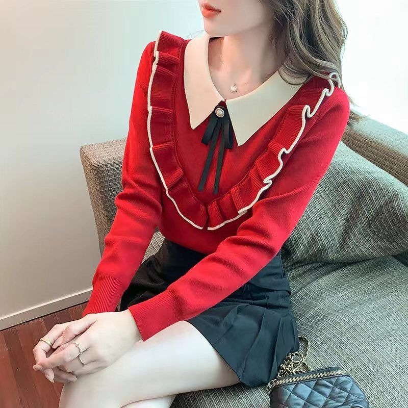 Sweater Rajut Wanita Merah unt - Women'S Fashion Trends Fall 2025 ulasan dan harga