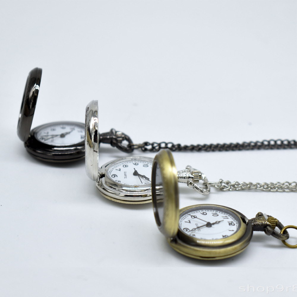 Kalung Liontin Jam Saku Logam  - Women Fashion Hub ulasan dan harga