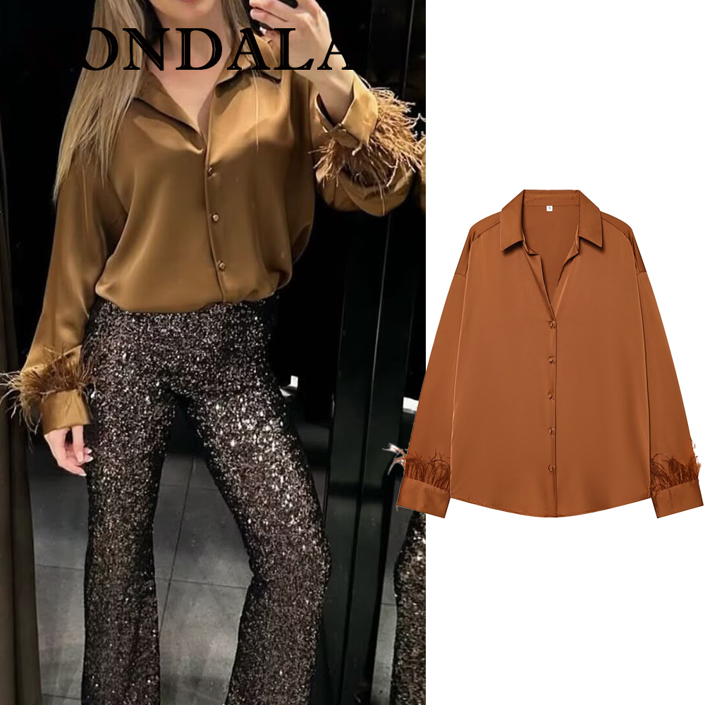 KONDALA Kemeja Wanita Vintage  - Women'S Fashion Trends Fall 2025 ulasan dan harga