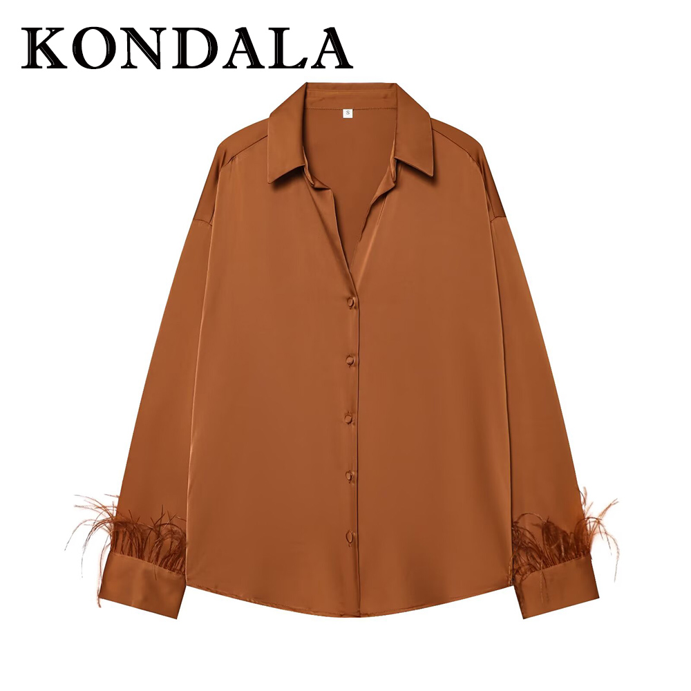 KONDALA Kemeja Wanita Vintage  - Women'S Fashion Trends Fall 2025 ulasan dan harga