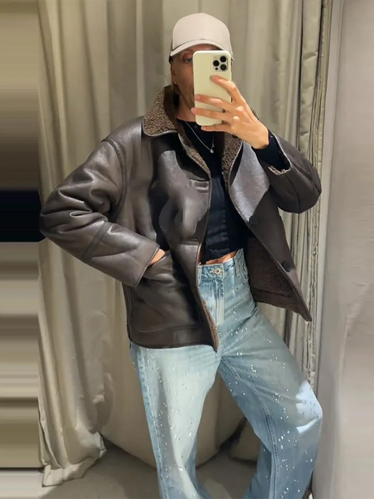 Jaket Wanita Model Double Side - Women'S Fashion Utility Jacket ulasan dan harga