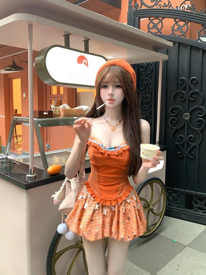 Atasan Kamisol Renda Gadis Man - Asymmetric Top Women ulasan dan harga