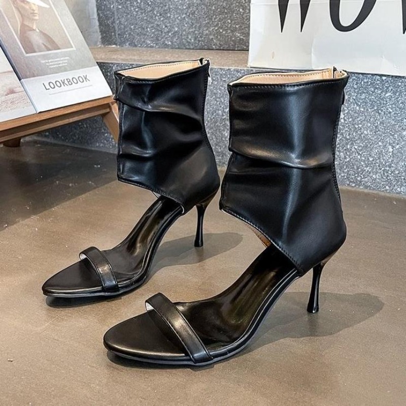 Sepatu Sandal Boots Hak Tipis  - Women'S Fashion Boots ulasan dan harga