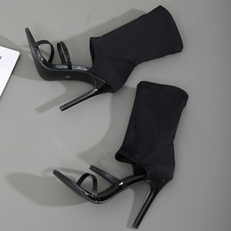 Sandal Sepatu Kain Elastis Hig - Women'S Fashion Boots ulasan dan harga