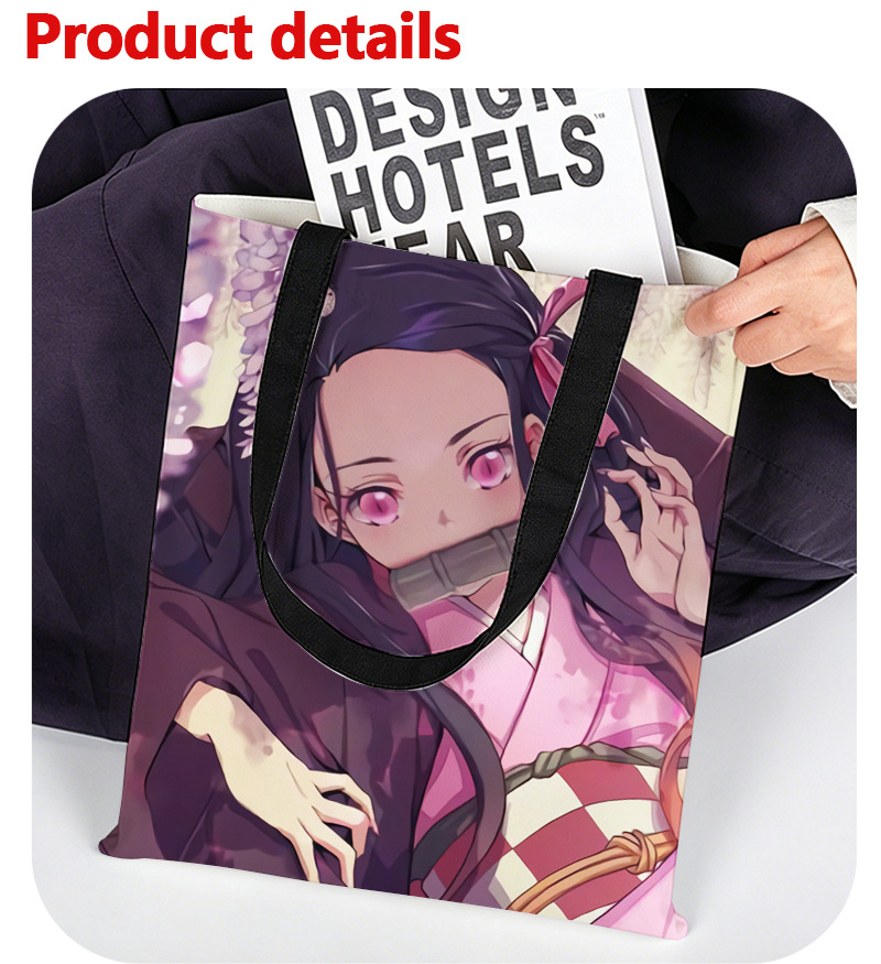 Tas Tangan Wanita Demon Slayer - Canvas Tote Bag ulasan dan harga