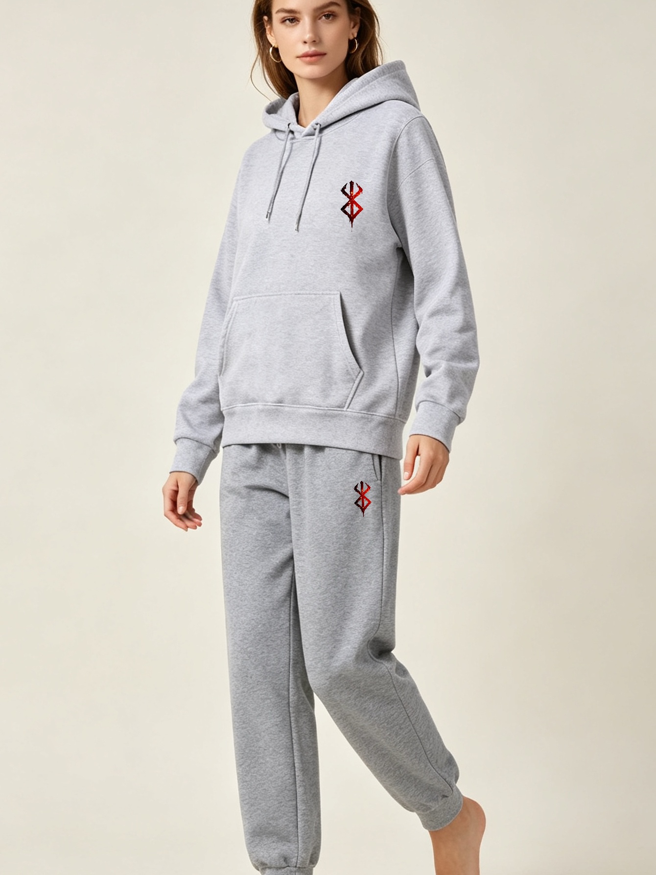 Set Hoodie dan Celana Olahraga - Women'S Fashion Hoodie ulasan dan harga