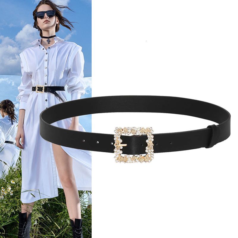 Sabuk Gesper Berhias Batu Rhin - Women'S Fashion Trends Fall 2025 ulasan dan harga