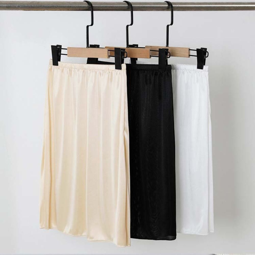 Rok Dalam Sutra Satin Sederhan - Slip Dress Satin ulasan dan harga