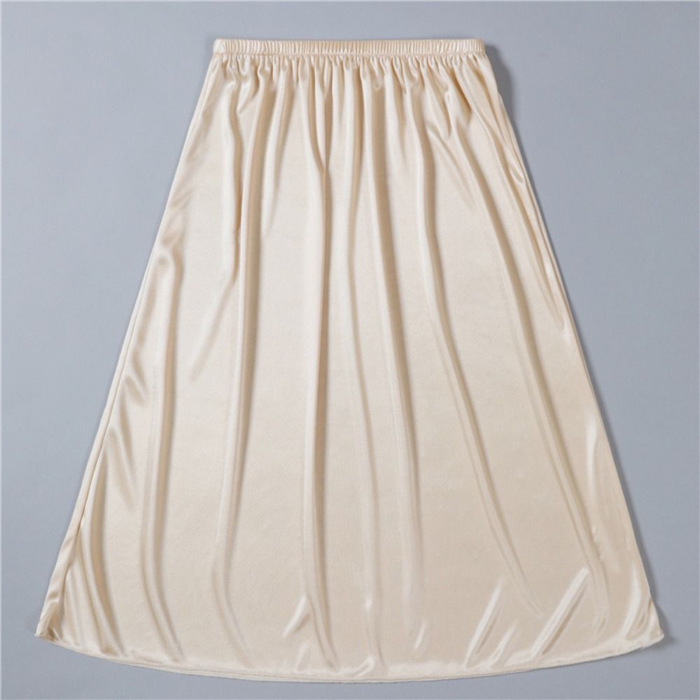Rok Dalam Sutra Satin Sederhan - Slip Dress Satin ulasan dan harga