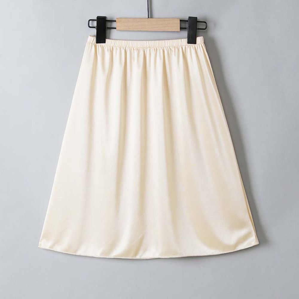 Rok Dalam Sutra Satin Sederhan - Slip Dress Satin ulasan dan harga