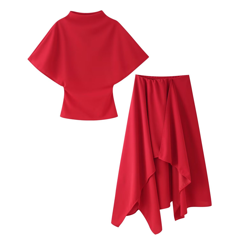 Guobioziy Set Dua Potong Gaya  - Asymmetric Top Women ulasan dan harga