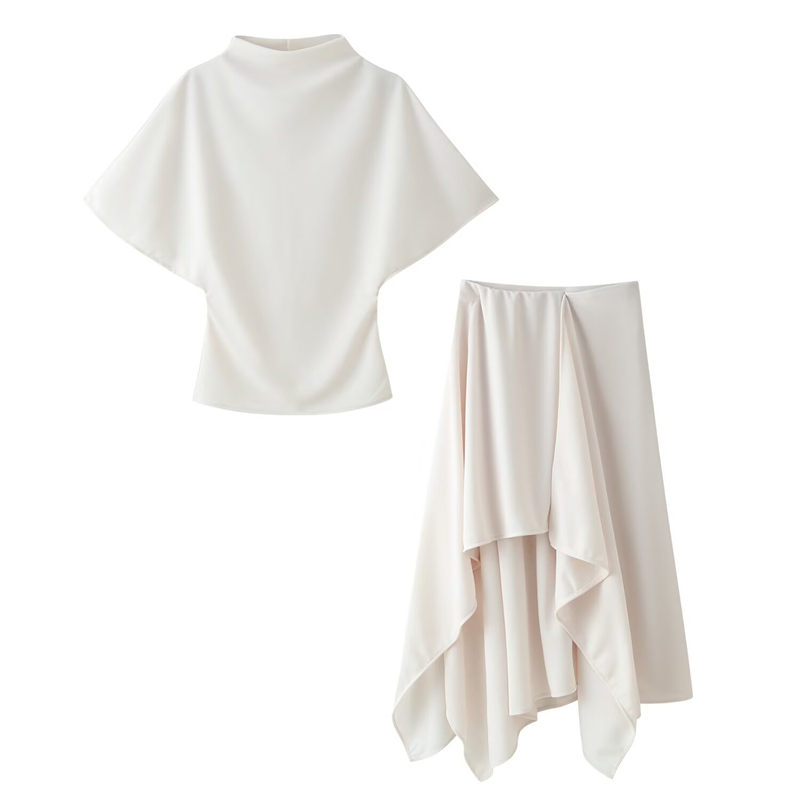 Guobioziy Set Dua Potong Gaya  - Asymmetric Top Women ulasan dan harga