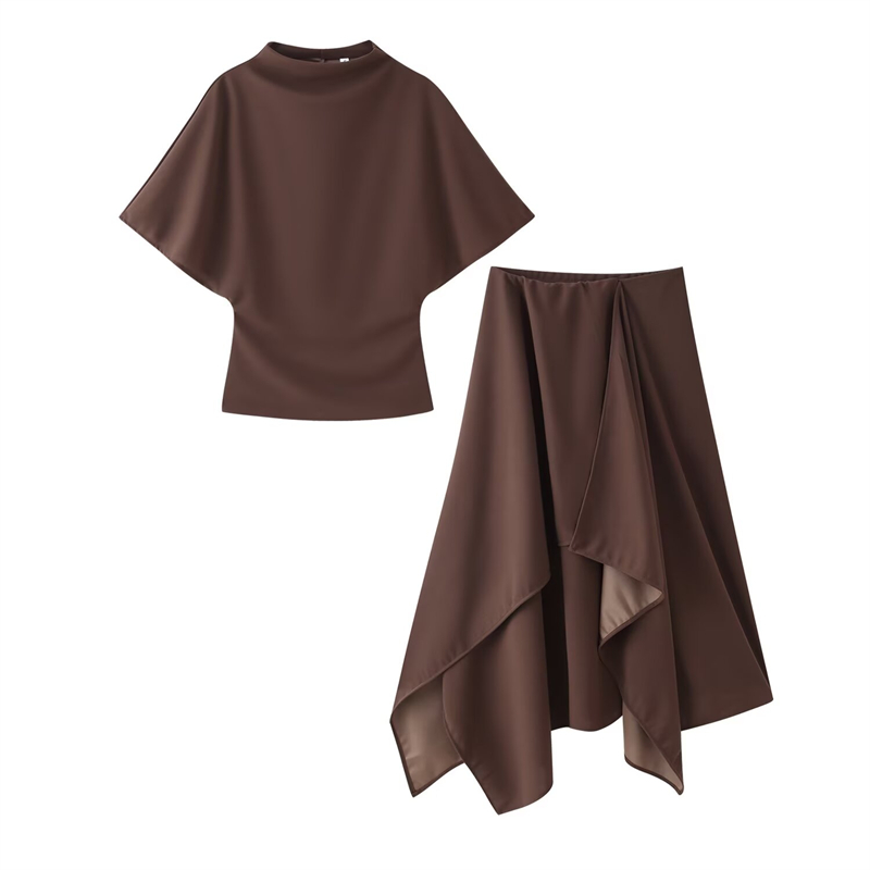 Guobioziy Set Dua Potong Gaya  - Asymmetric Top Women ulasan dan harga