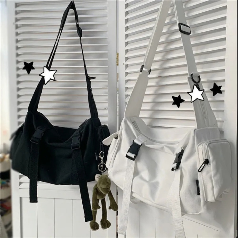 Tas selempang hitam wanita des - Canvas Tote Bag ulasan dan harga