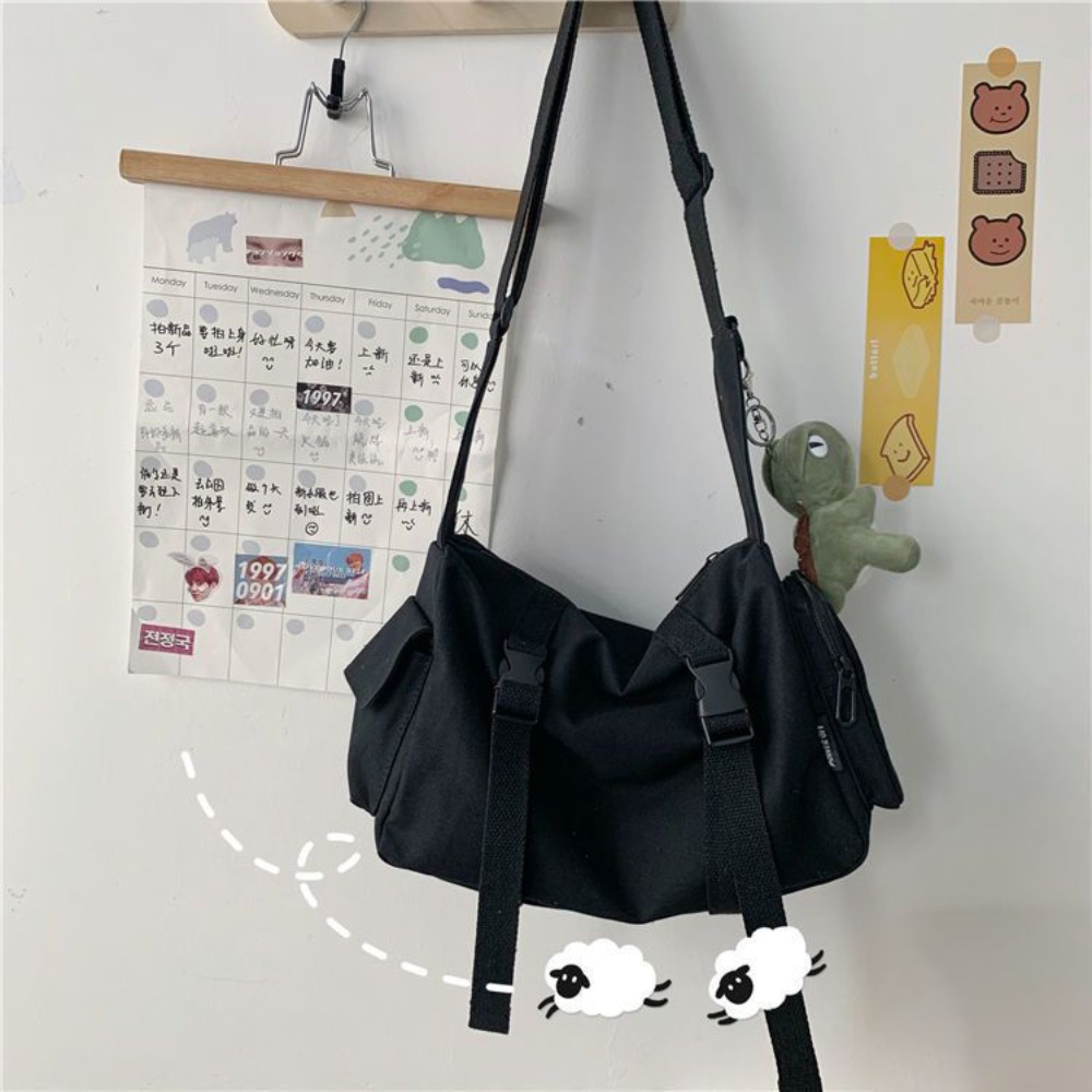 Tas selempang hitam wanita des - Canvas Tote Bag ulasan dan harga