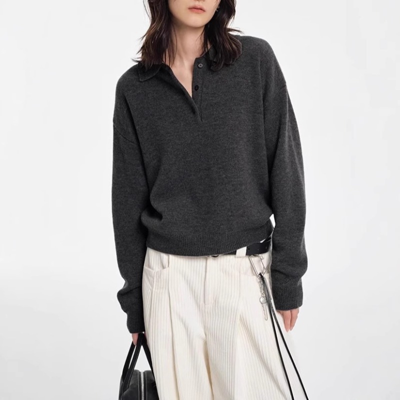 Sweter Pullover Kerah Polo Wan - Women'S Fashion Trends Fall 2025 ulasan dan harga