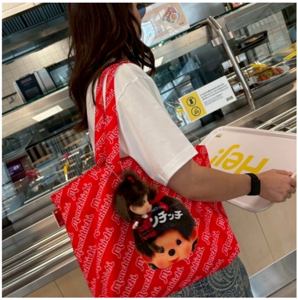 Tas tangan kanvas Monchichi ka - Canvas Tote Bag ulasan dan harga