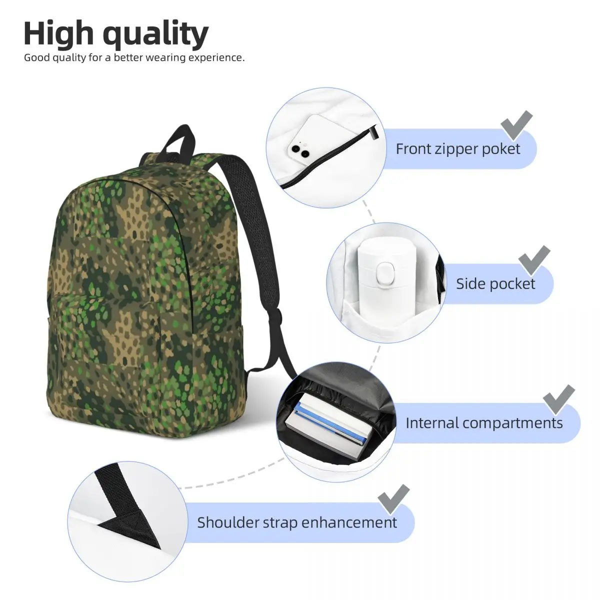 Dot 44 ransel kamuflase Jerman - Women'S Fashion Ww2 ulasan dan harga