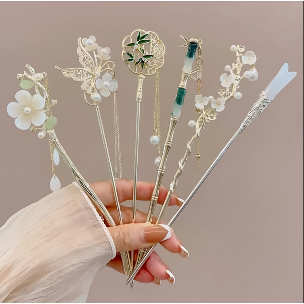 1/6 Buah Stik Rambut Rumbai Ga - Women Fashion Hub ulasan dan harga