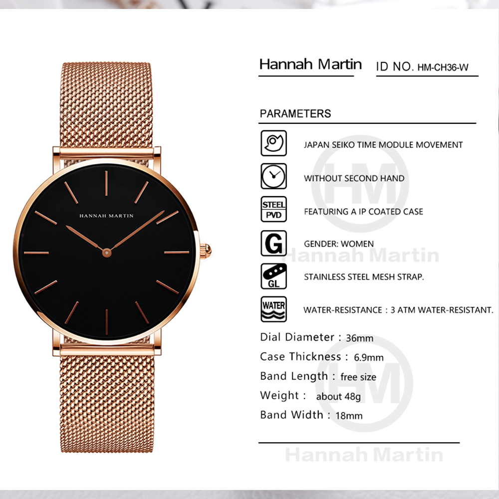 Hannah Martin jam tangan wanit - Women Fashion Japan ulasan dan harga