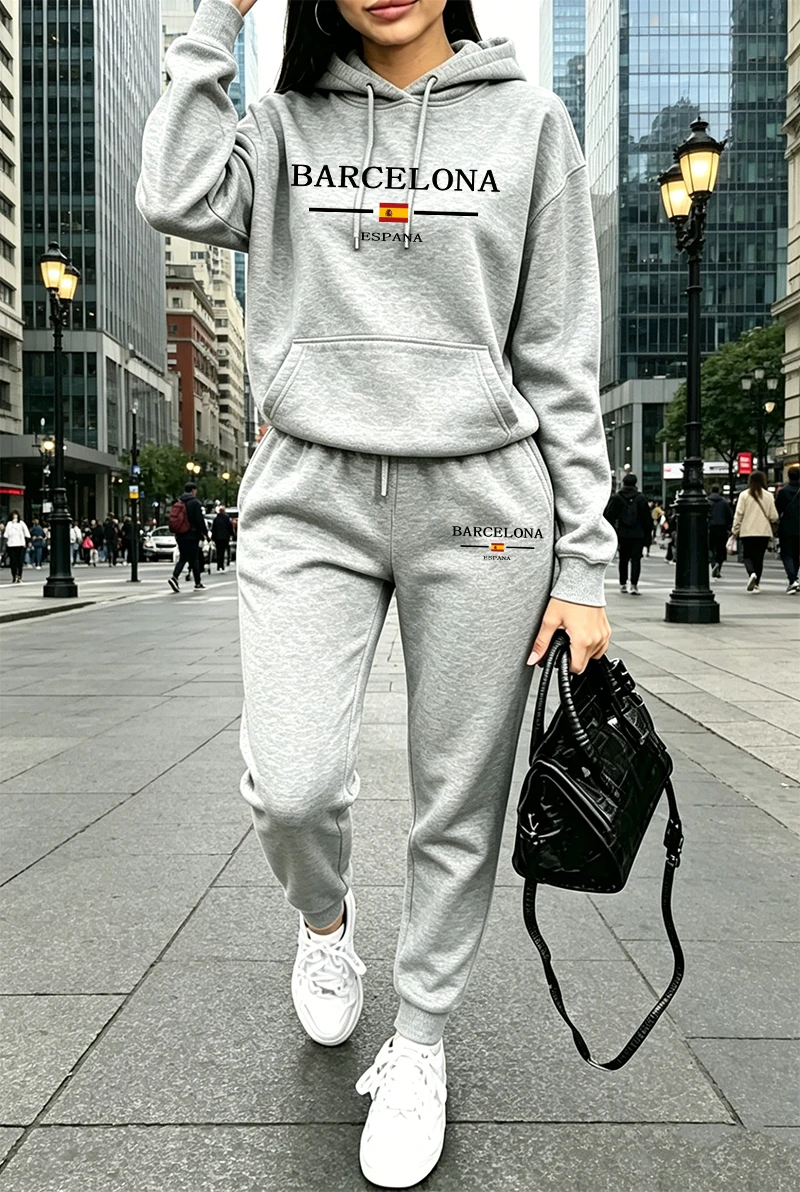 Setelan Olahraga Wanita Modis, - Women'S Fashion Hoodie ulasan dan harga