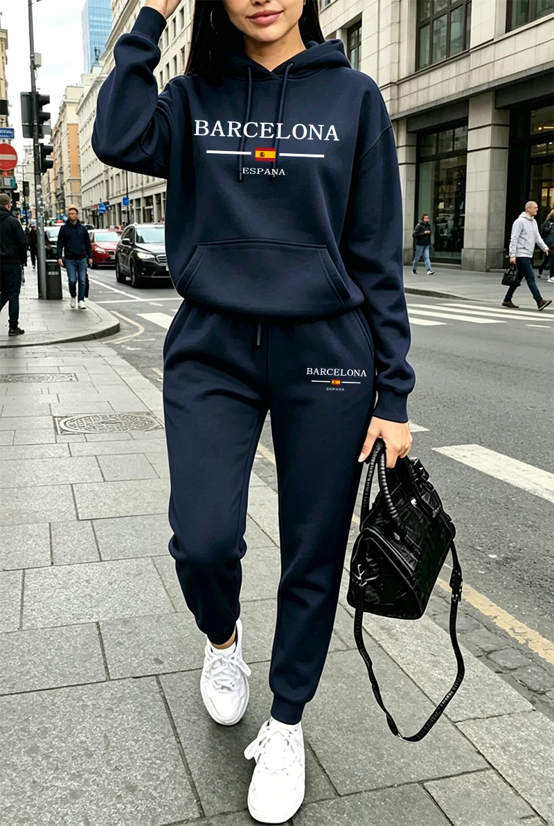Setelan Olahraga Wanita Modis, - Women'S Fashion Hoodie ulasan dan harga