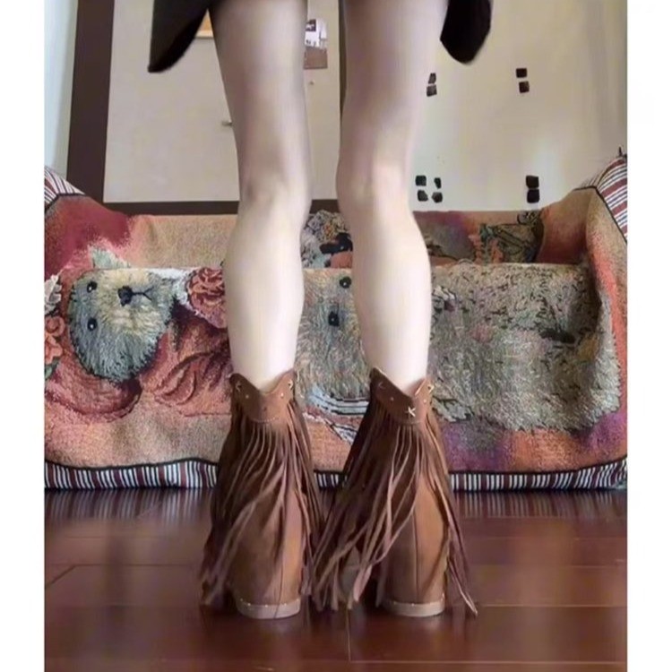 Sandal Wanita Pinggiran Romawi - Women'S Fashion Boots ulasan dan harga