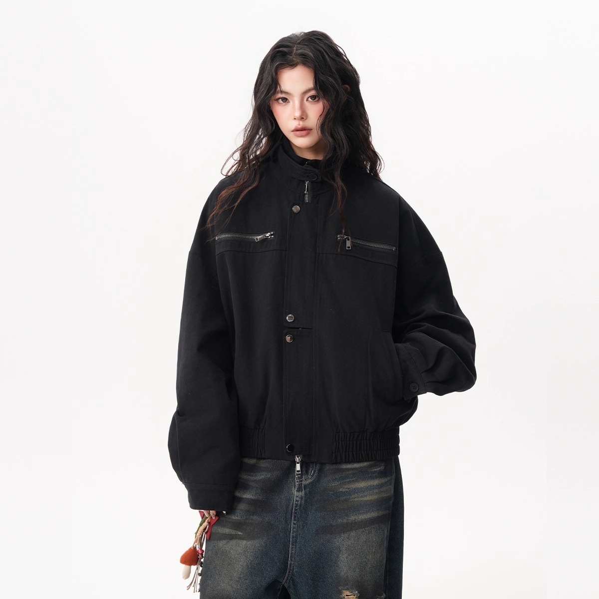 Jaket Wanita Vintage Model Bar - Women'S Fashion Utility Jacket ulasan dan harga