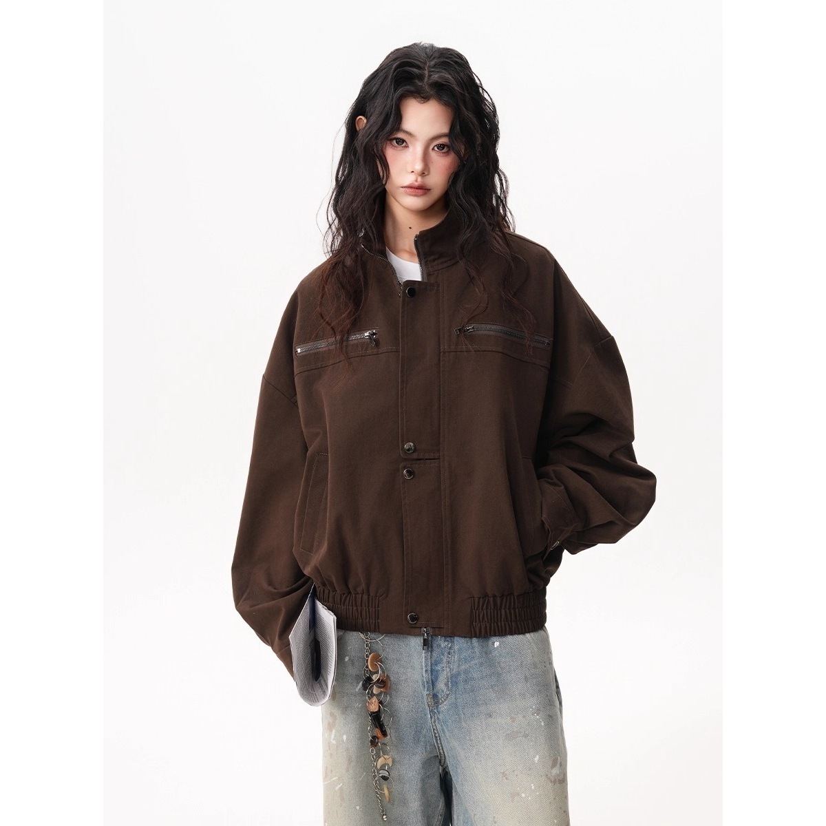 Jaket Wanita Vintage Model Bar - Women'S Fashion Utility Jacket ulasan dan harga