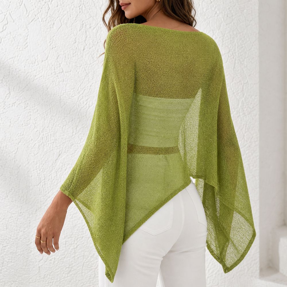 Atasan Ponco Bergaya Tanpa Len - Asymmetric Top Women ulasan dan harga