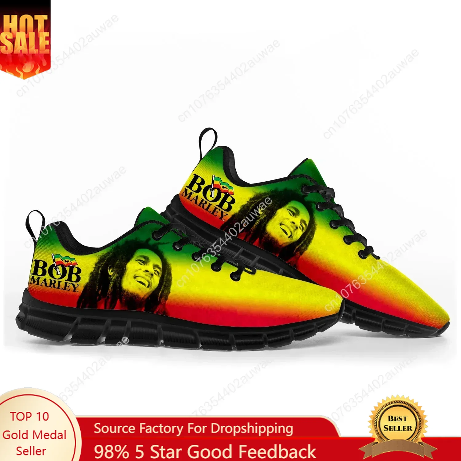 Bob Marley Reggae Rasta Penyan - Women'S Fashion Gym Shoes ulasan dan harga