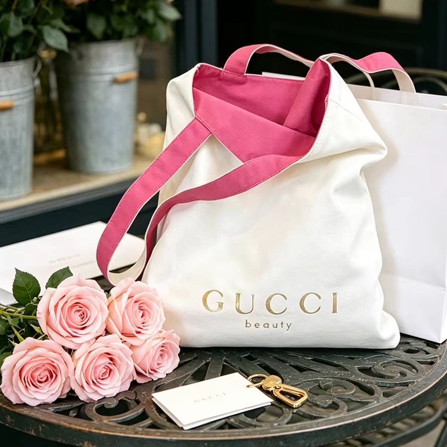 Tas GUCCI Wanita, Tas Tote Kan - Canvas Tote Bag ulasan dan harga