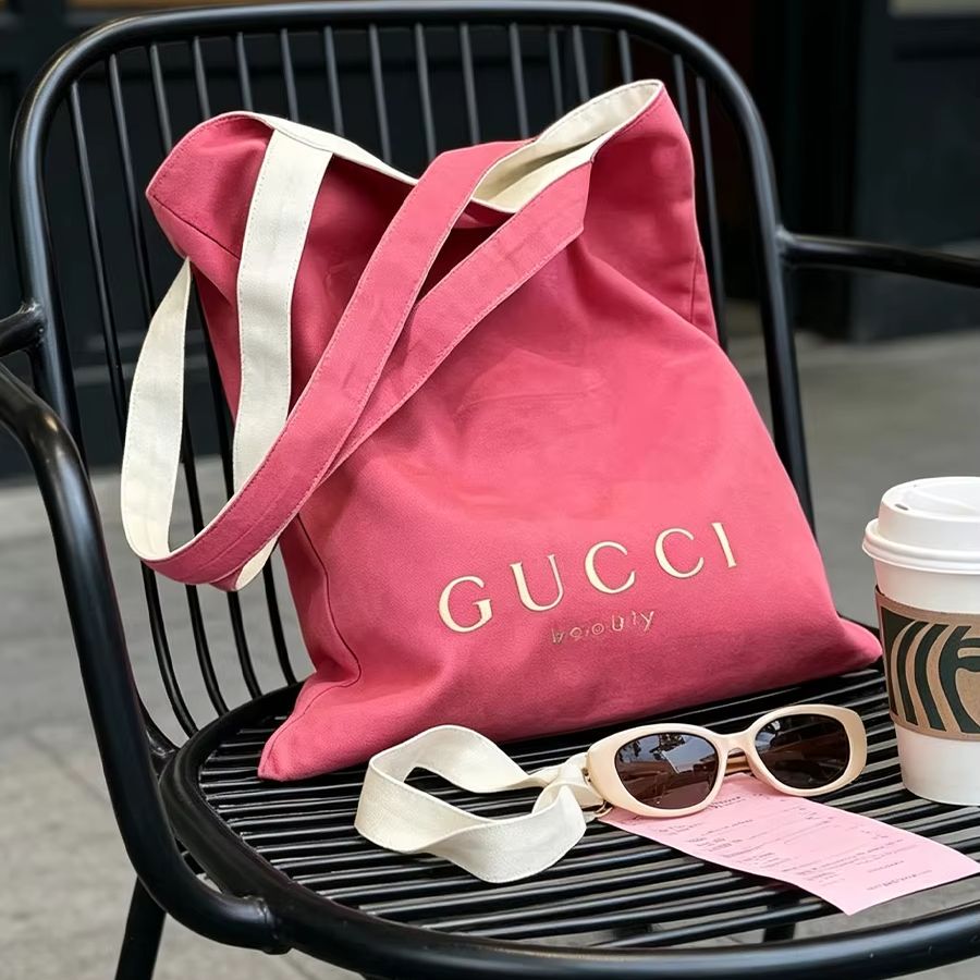 Tas GUCCI Wanita, Tas Tote Kan - Canvas Tote Bag ulasan dan harga