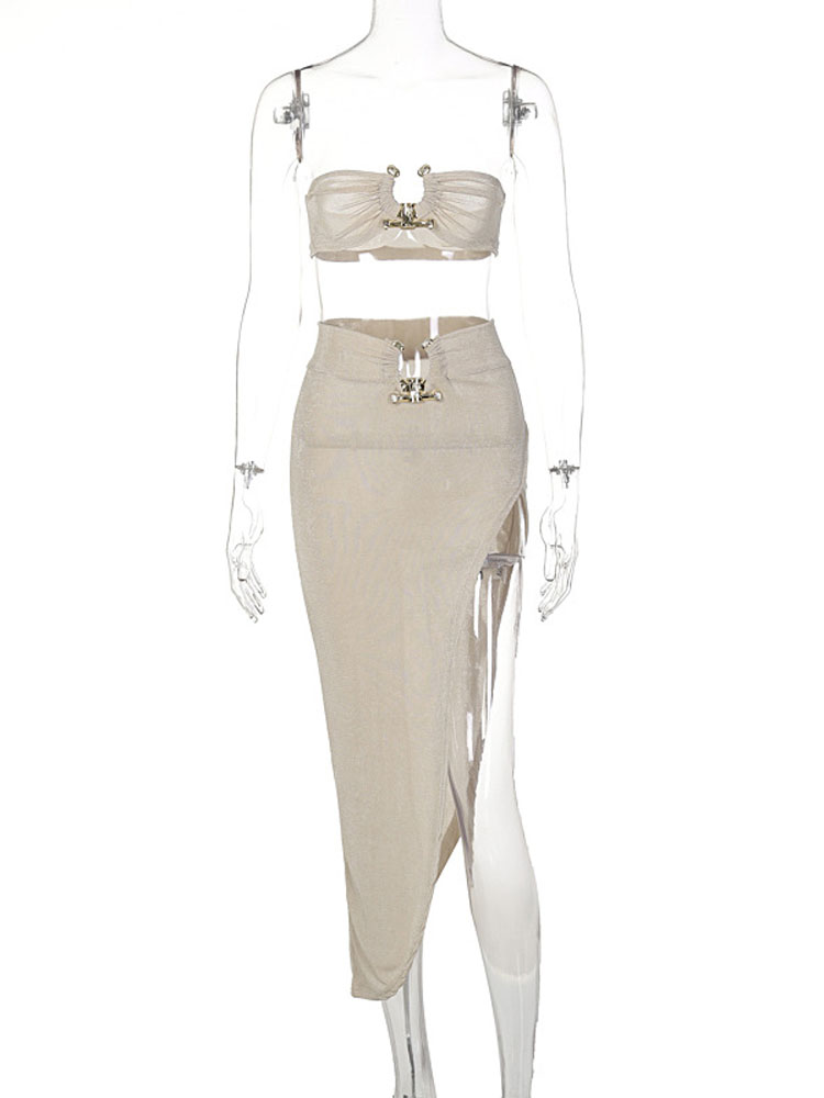 Elegan Seksi Bandeau Top denga - Asymmetric Top Women ulasan dan harga